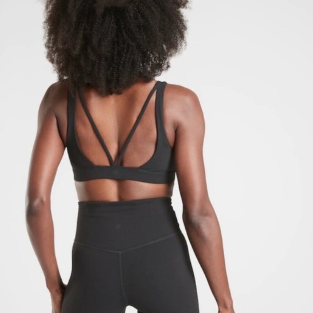 NWT Exhale Bra A-C | Athleta - Black Size Small